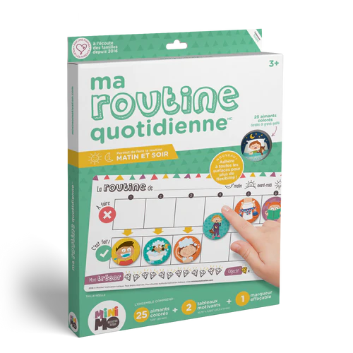 Minimo Coffret Ma routine quotidienne Éducation Minimo Playful Motivation Ludique