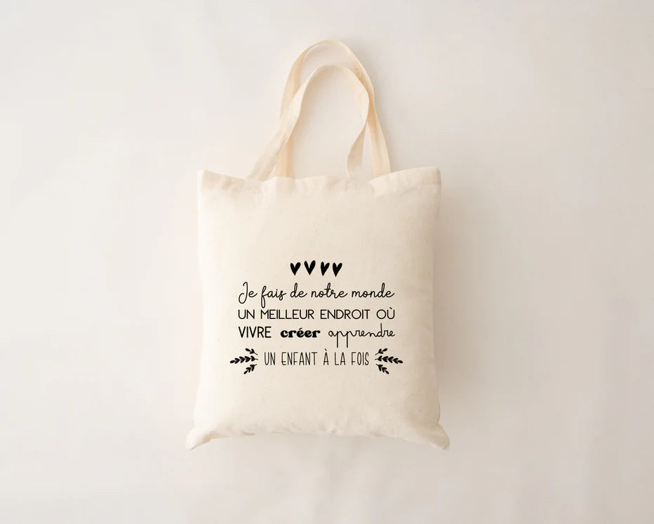 MÖMY Sac réutilisable naturel Maison MÖMY Un enfant à la fois