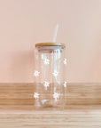 MÖMY Verre Boho Maison MÖMY Mini Daisy blanches