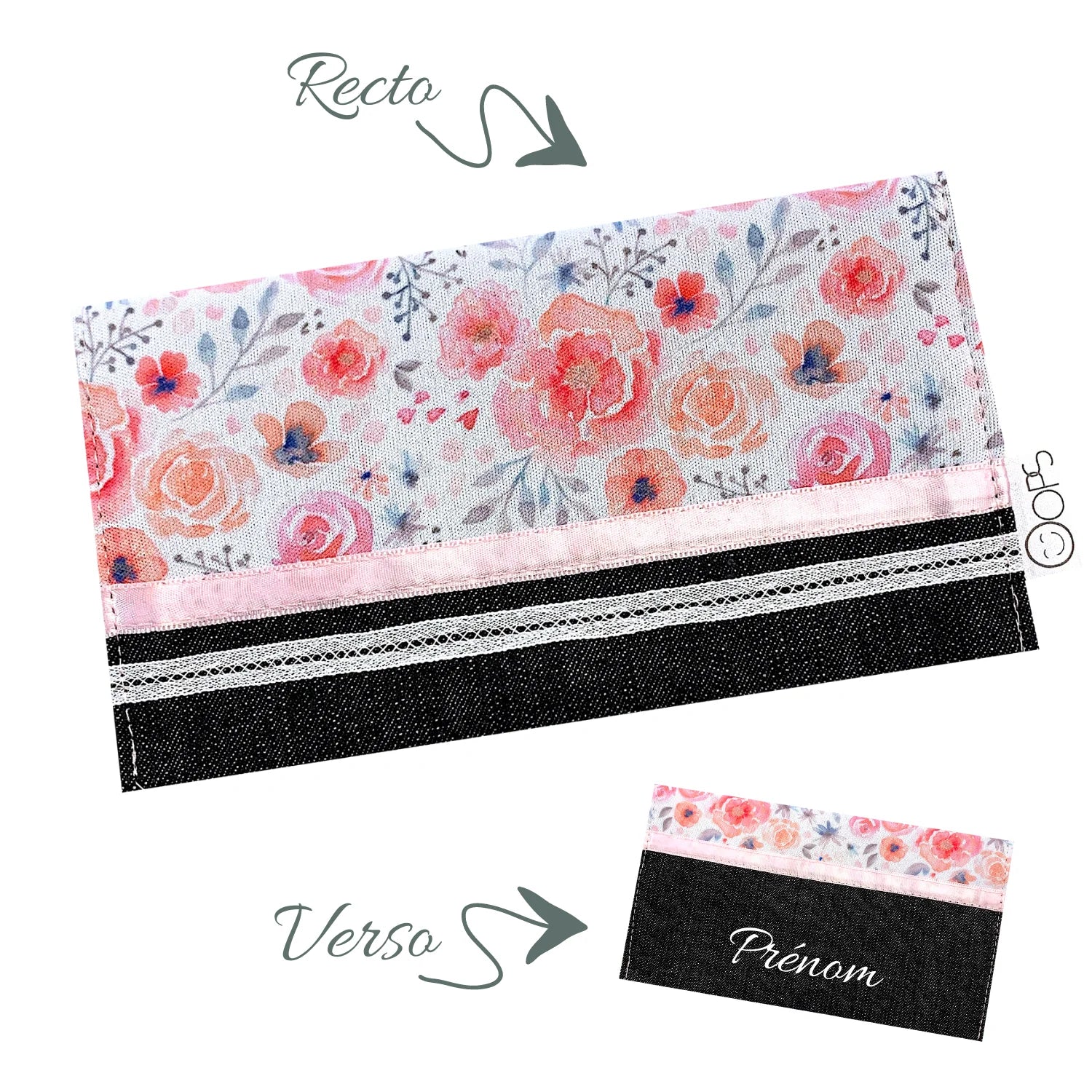 OleOops Protège carnet de santé Accessoires OleOops Fleurs pastel  