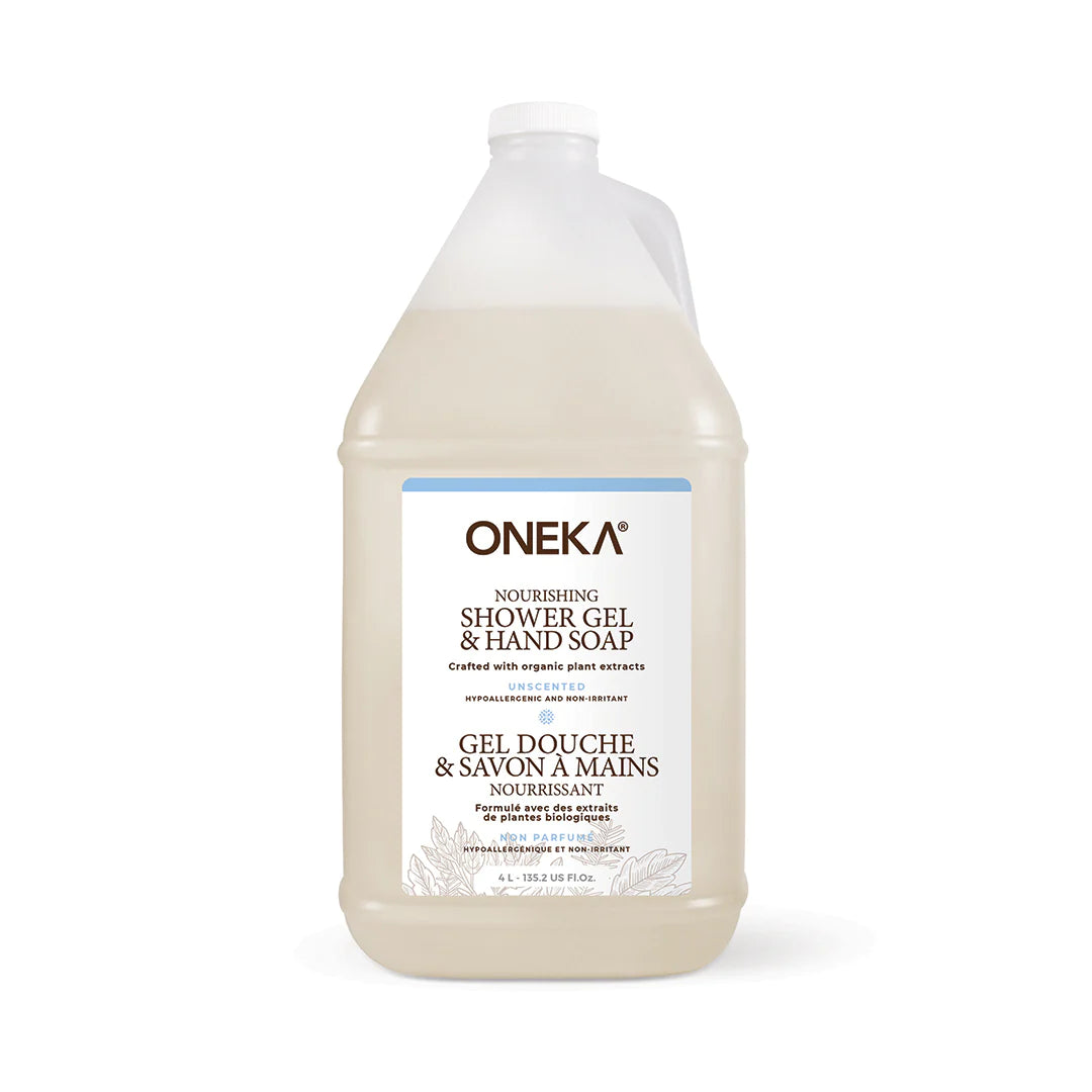 Oneka Gel de douche Soins corporels Oneka 4 litres Non parfumé 