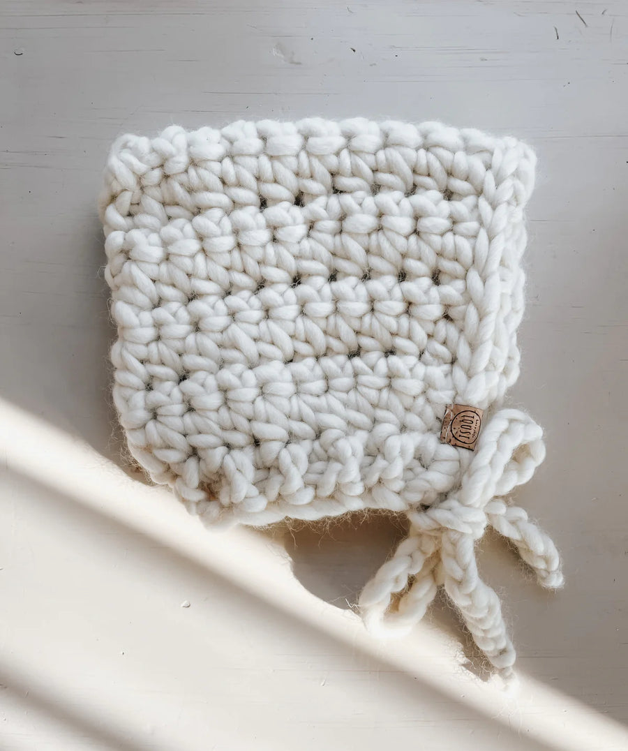 Les petits Tousi Bonnets de laine - Collection NEUTRE 0-6 mois  Les petits tousi Blanc - Coton  