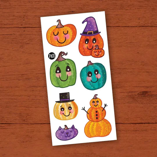 Pico Tatouages temporaires - Édition Halloween Pico Tatouages Temporaires Les citrouilles
