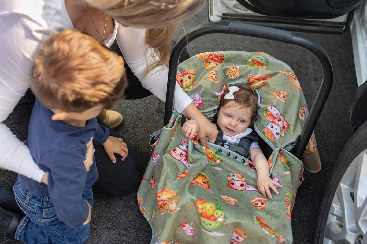 Naélie Poncho pour siège d'auto Accessoires Naélie - Doux comme une maman   