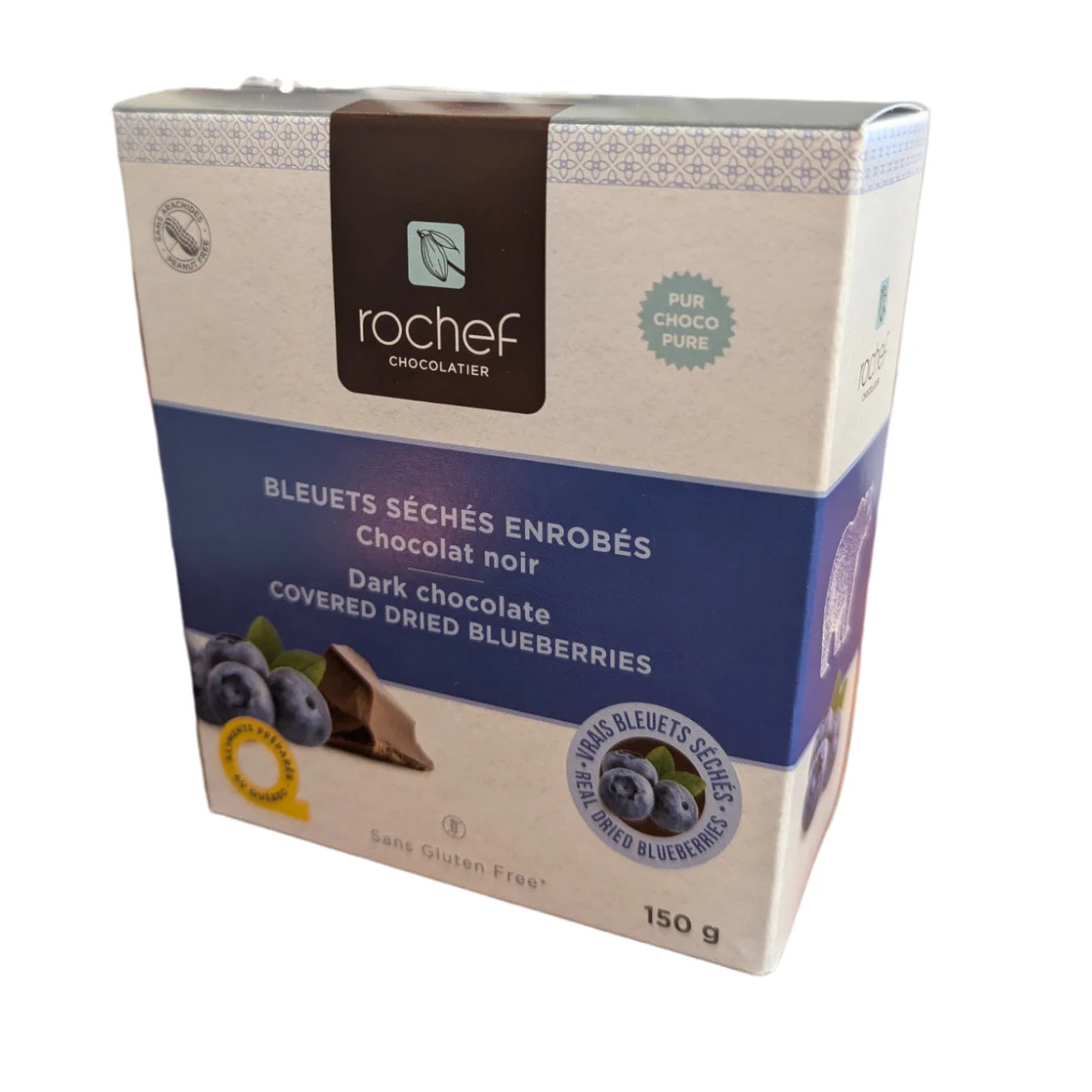 Rochef Chocolatier Perles de bleuets séchés au chocolat noir Gourmandise Rochef Chocolatier