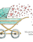 Stéphanie Renière Carte de souhait Bienvenue bébé Accessoires Stéphanie Renière Lévi