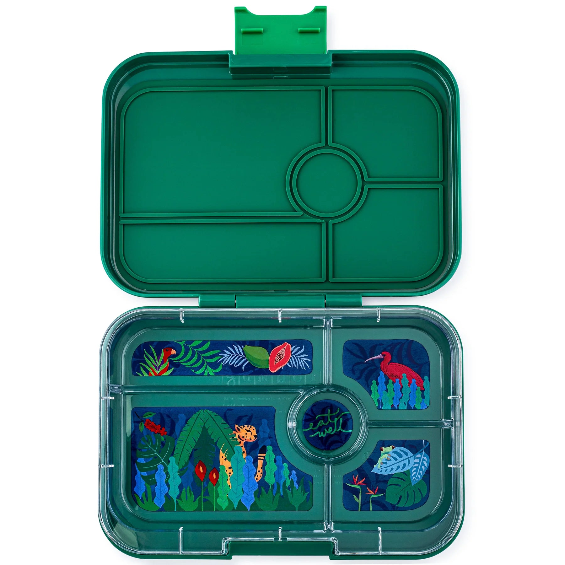 Yumbox Tapas Alimentation Yumbox Jungle green 5 compartiments  