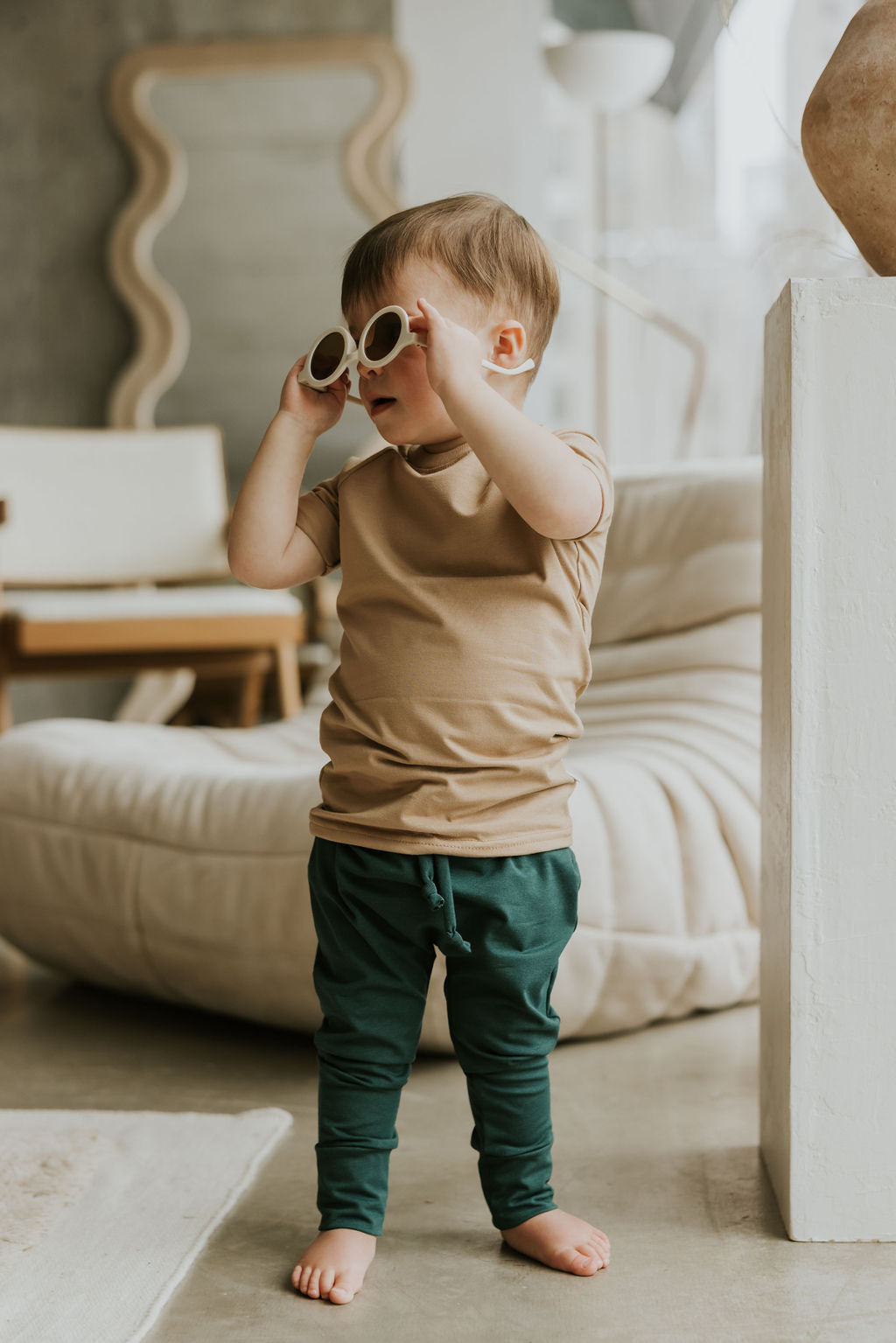 Zak &amp; Zoé Pantalon évolutif harem Zak &amp; Zoé 3-12 mois Vert collégial