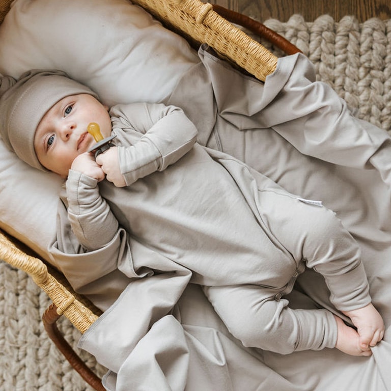 Zak & Zoé Romper en bambou 0-3 mois Dodo Zak & Zoé Gris