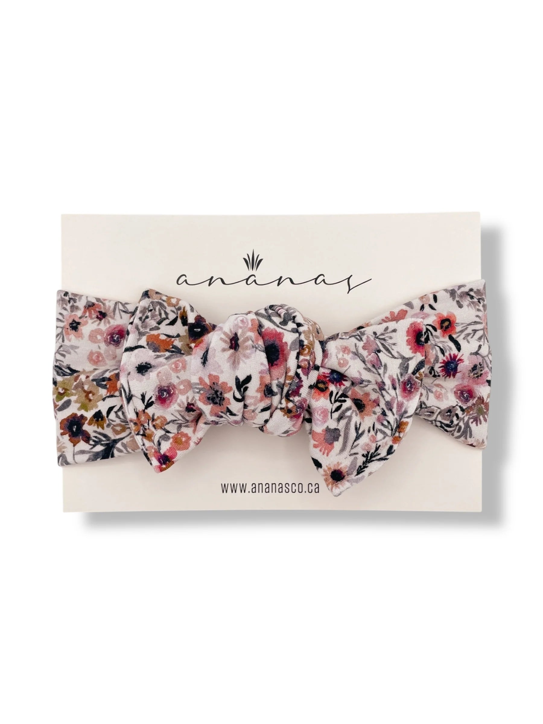 Ananas Co Bandeau boucle en bambou à nouer 3 mois à 5 ans Accessoires de cheveux Ananas Co Rosalie