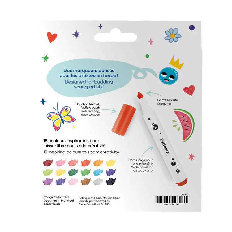 DeSerres Ensemble 18 marqueurs Divers DeSerres