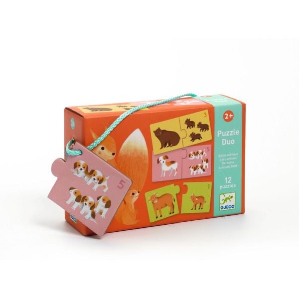 Djeco Casse-tête duo Bébé animaux Jouets Djeco