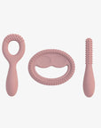 EZ PZ Jouets de dentition en trio Accessoires EZ PZ Rose nordique  