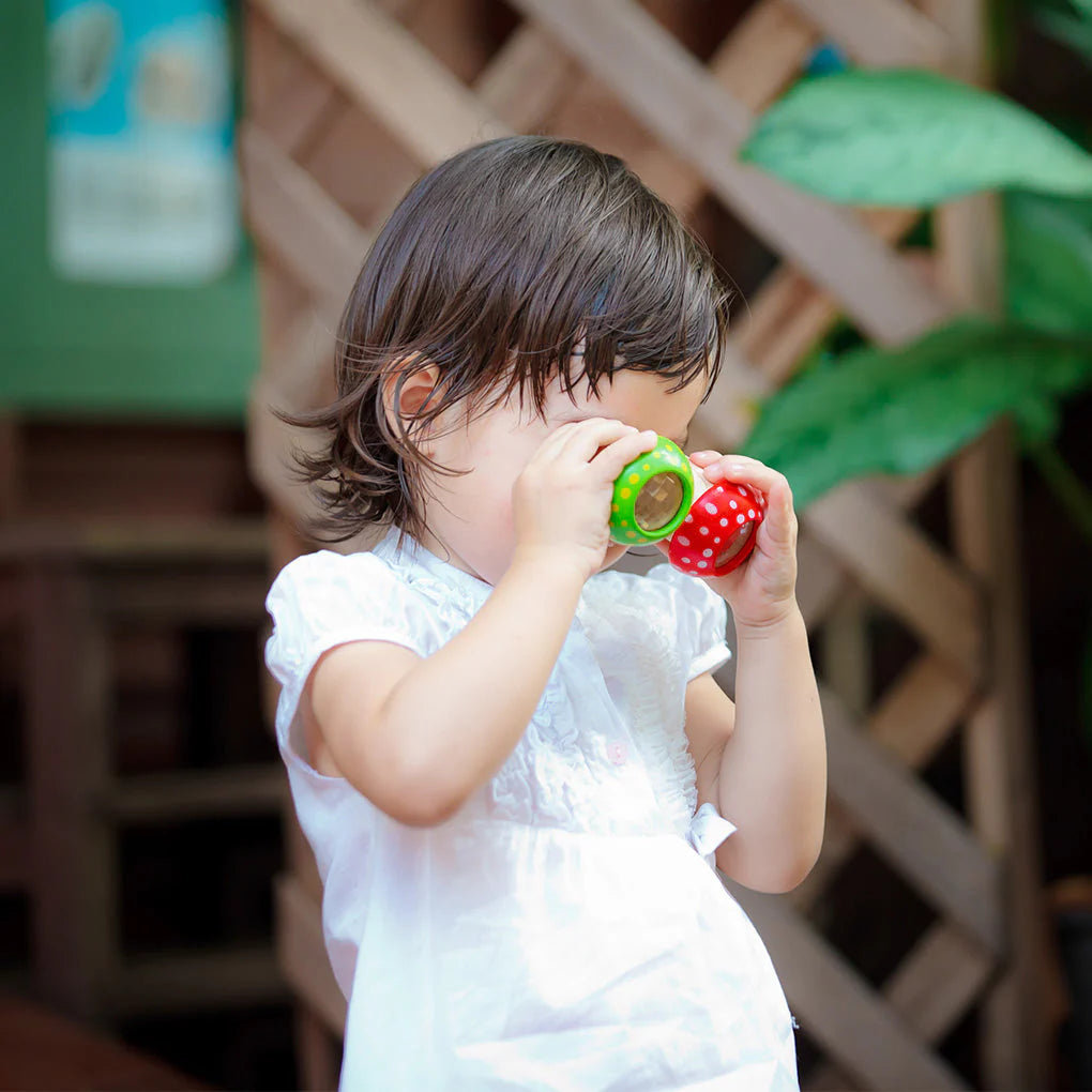 PlanToys Kaléidoscope Champignon rouge en bois Jouets PlanToys