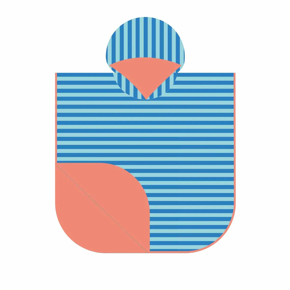 Quut Poncho de plage Quut Bleu