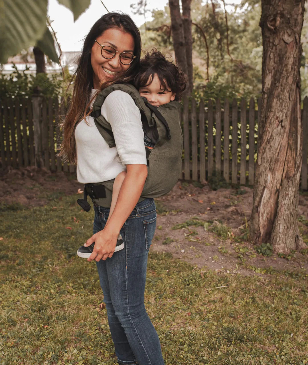 Gustine Porte-bébé Préformé Évolutif 8 à 45 lbs en Lin Portage Gustine baby carrier Abondance  