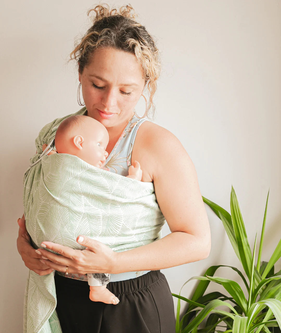 Gustine Écharpe tissée de portage Portage Gustine baby carrier Pampas mojitos Taille 5
