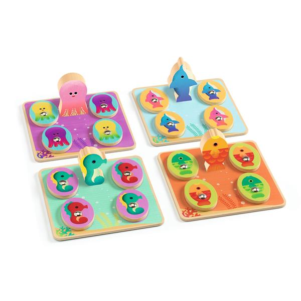 Djeco Ludosea Coffret de 4 jeux Sous l'océan Jouets Djeco