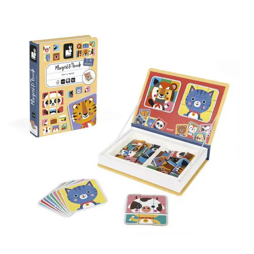 Janod Magnéti&#39;book Jouets Janod Mix &amp; Match Animaux