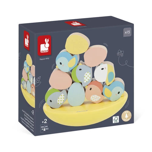 Janod Jeu d'équilibre Oiseaux - Collection Pure Jouets Janod