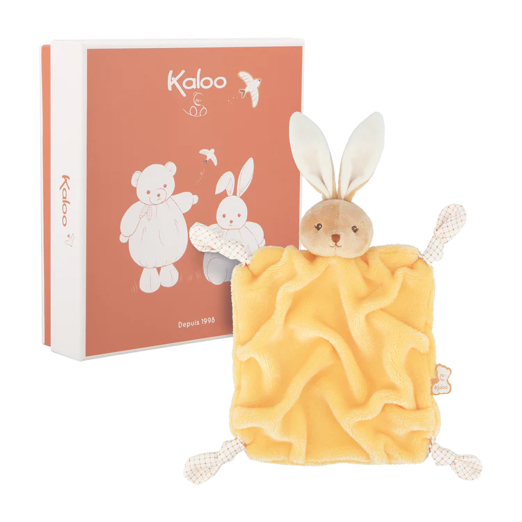 Kaloo Doudou plume Jouets Kaloo Lapin jaune