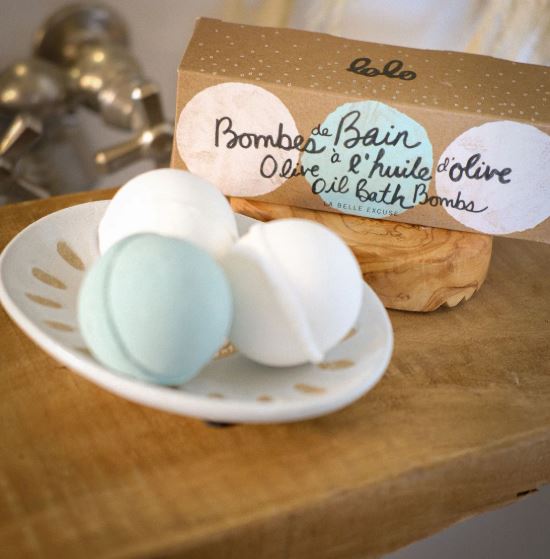 Lolo et moi Trio Bombes de bain à l'huile d'olive Soins corporels Lolo et moi