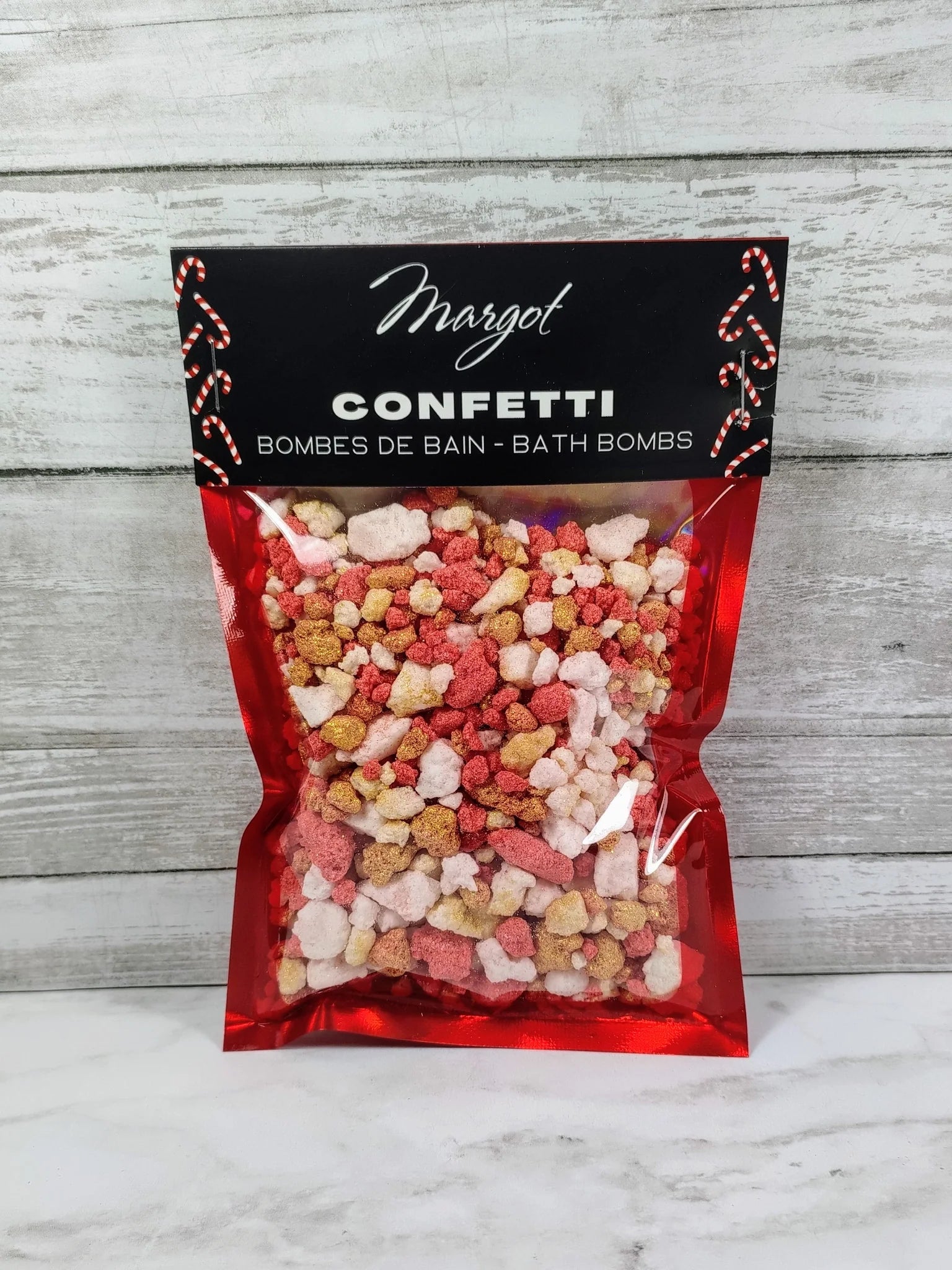 Confettis de bain - Édition spéciale Noël Soins corporels Margot Cannes de bonbon