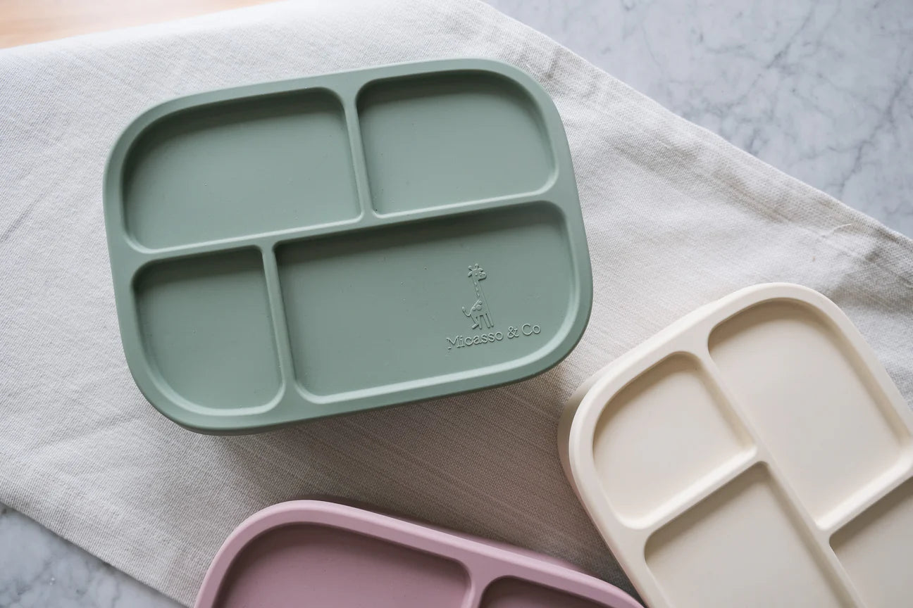 Micasso & Co Boîte à lunch bento en silicone Alimentation Micasso & Co Vert