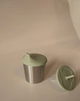 Micasso & Co Gobelet à paille et à bec en acier inoxydable 2 en 1 Alimentation Micasso & Co Vert tendre