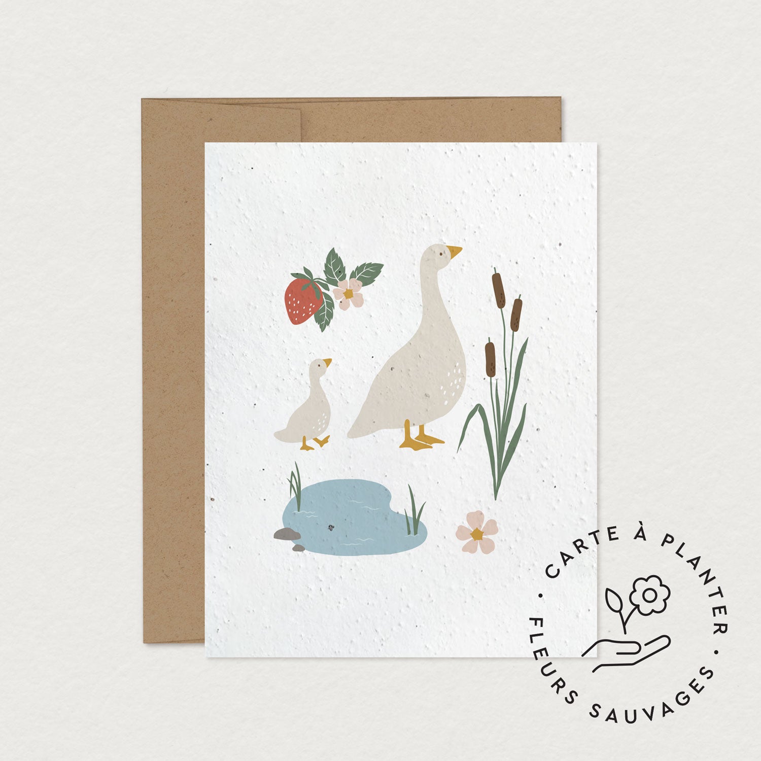 Mimosa Design Carte de souhait à planter Naissance Accessoires Mimosa Design Suzel à la campagne