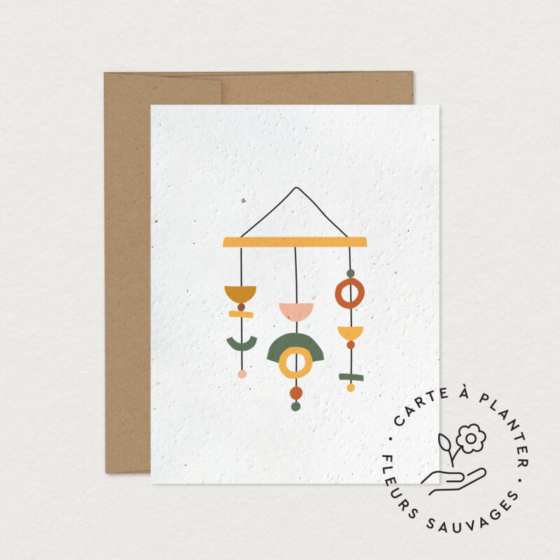 Mimosa Design Carte de souhait à planter Naissance Accessoires Mimosa Design Mobile