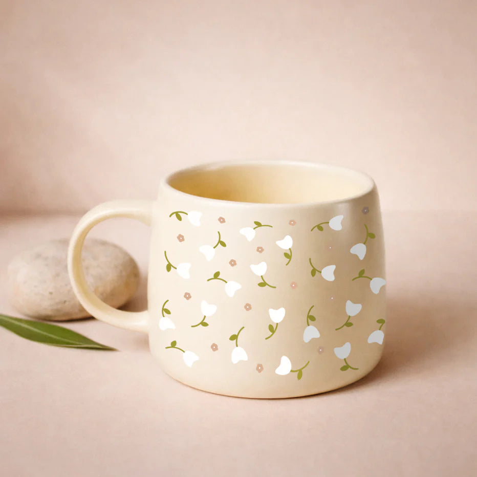 MÖMY Tasse en céramique Maison MÖMY Tulipes blanches