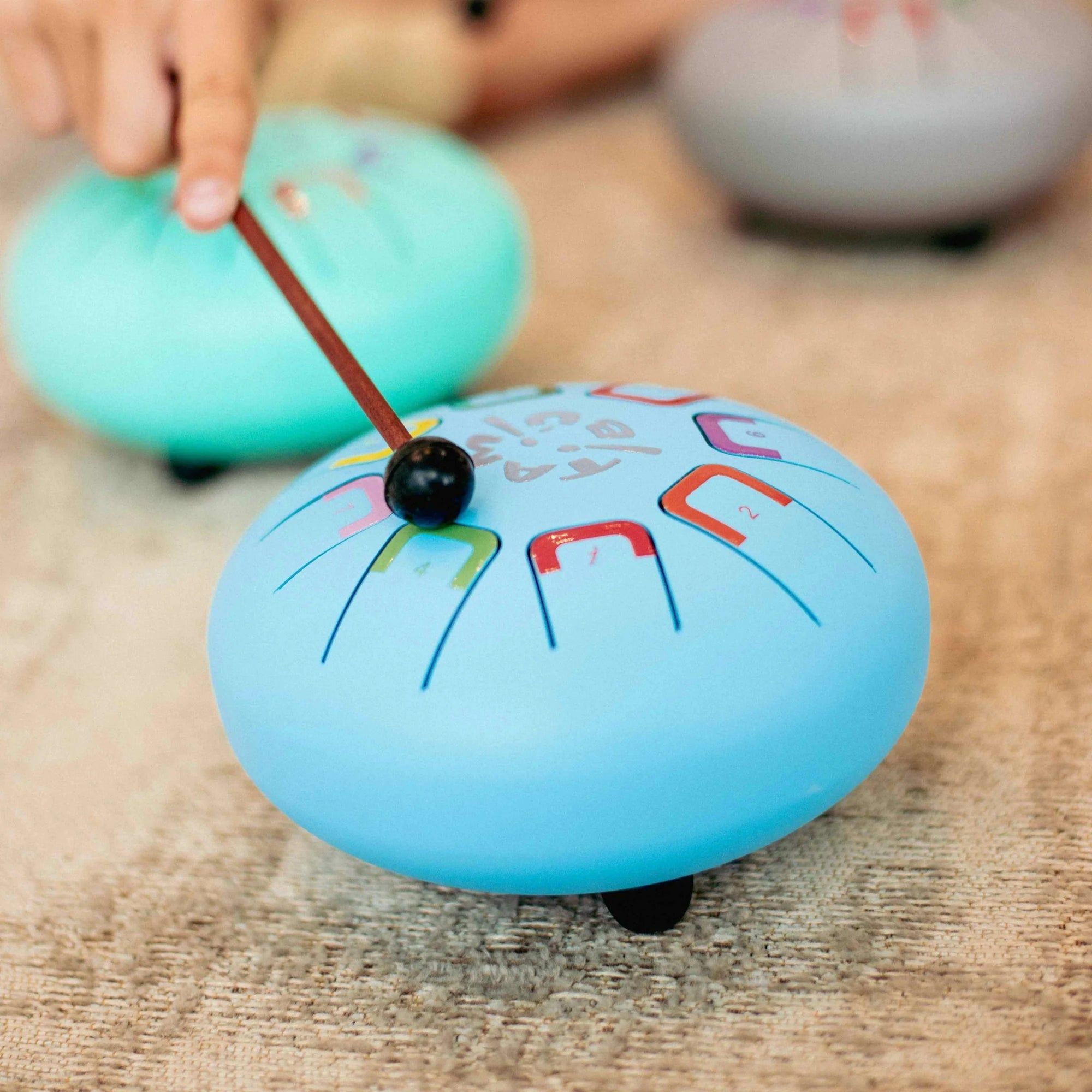 Tambu Tambour en acier 8 tonalités Sky Kite Bleu ciel Jouets Tambu