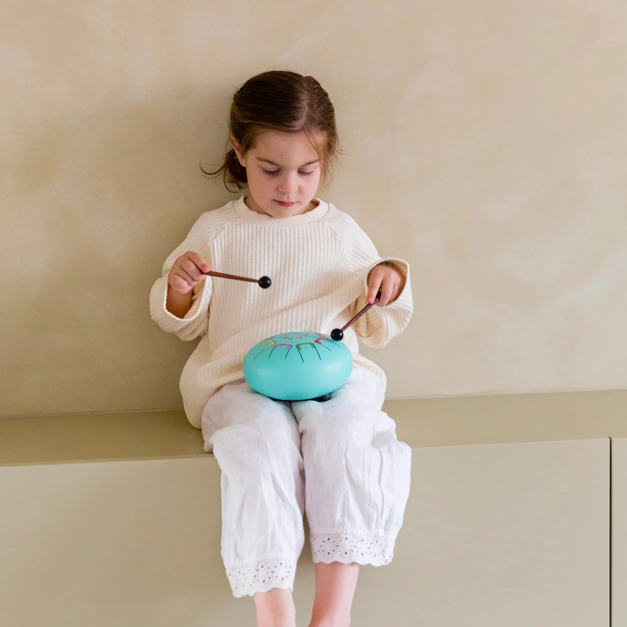 Tambu Tambour en acier 8 tonalités Teal Peal Turquoise Jouets Tambu