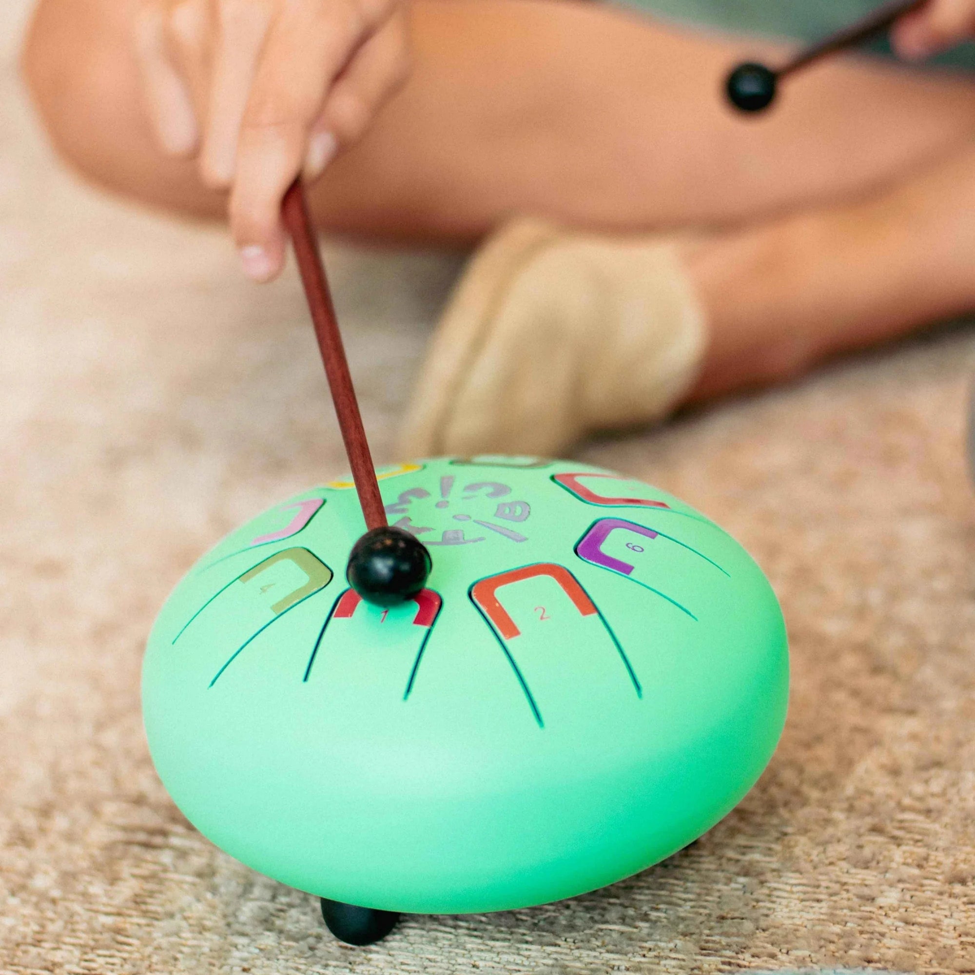 Tambu Tambour en acier 8 tonalités Teal Peal Turquoise Jouets Tambu