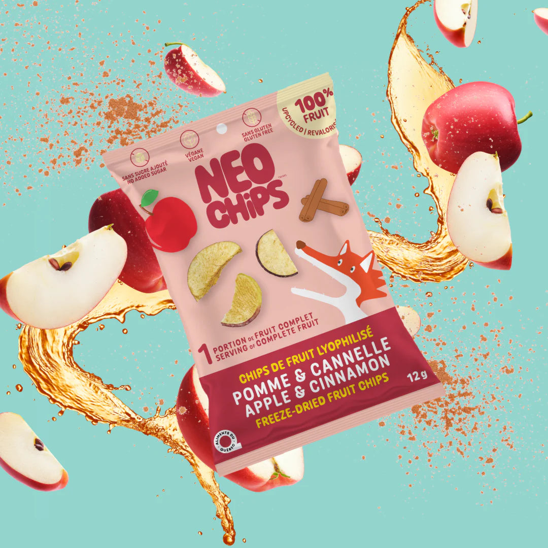 Néo Chips Croustilles de pomme &amp; cannelle Gourmandise Néo Chips