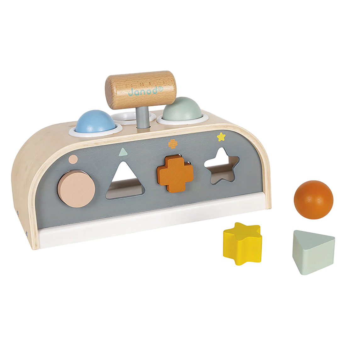 Janod Tap tap et trieur de formes - Collection Sweet Cocoon Jouets Janod