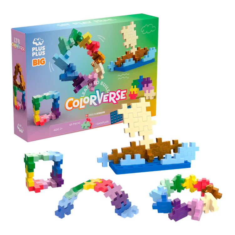 Plus Plus ++ MIDI Pièces de grand format 60 morceaux Colorverse Jouets Plus Plus