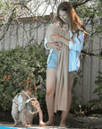 Gustine Écharpe à anneaux Ring Sling Breathe en tissu filet Portage Gustine baby carrier