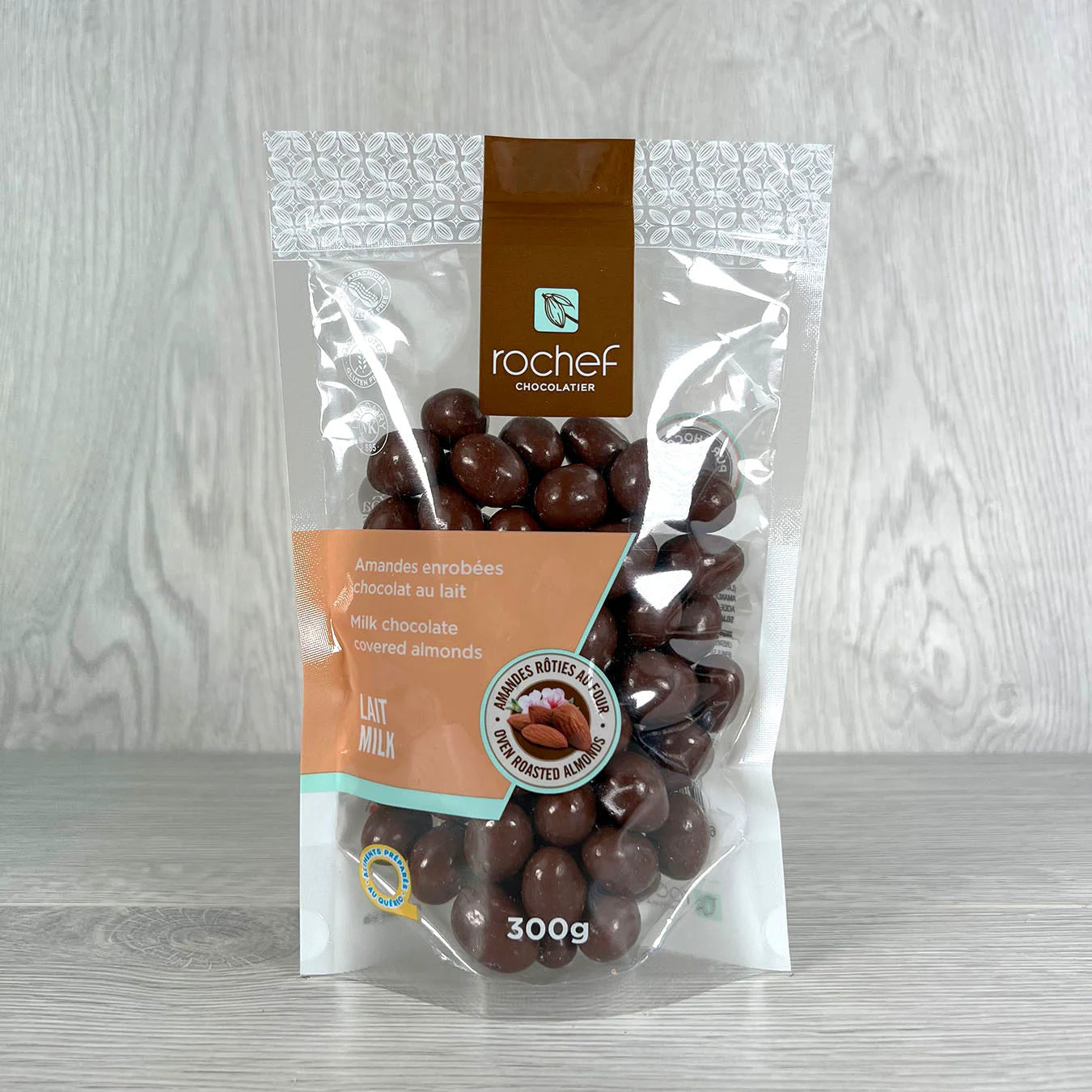 Rochef Chocolatier Amandes rôties au four enrobées de chocolat au lait Gourmandise Rochef Chocolatier