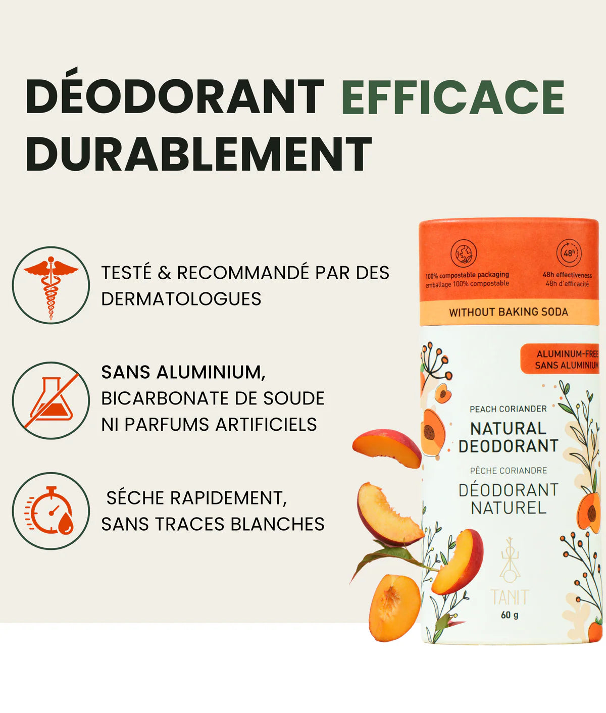 Tanit Déodorant solide naturel Soins corporels Tanit