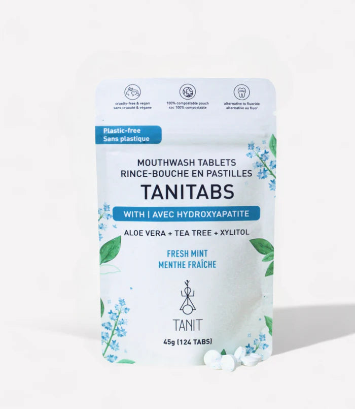 Tanit Rince bouche en pastilles Soins corporels Tanit Sachet de 62 pastilles - Menthe