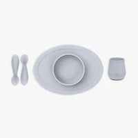 EZ PZ Premier ensemble repas en silicone Alimentation EZ PZ Gris nordique  