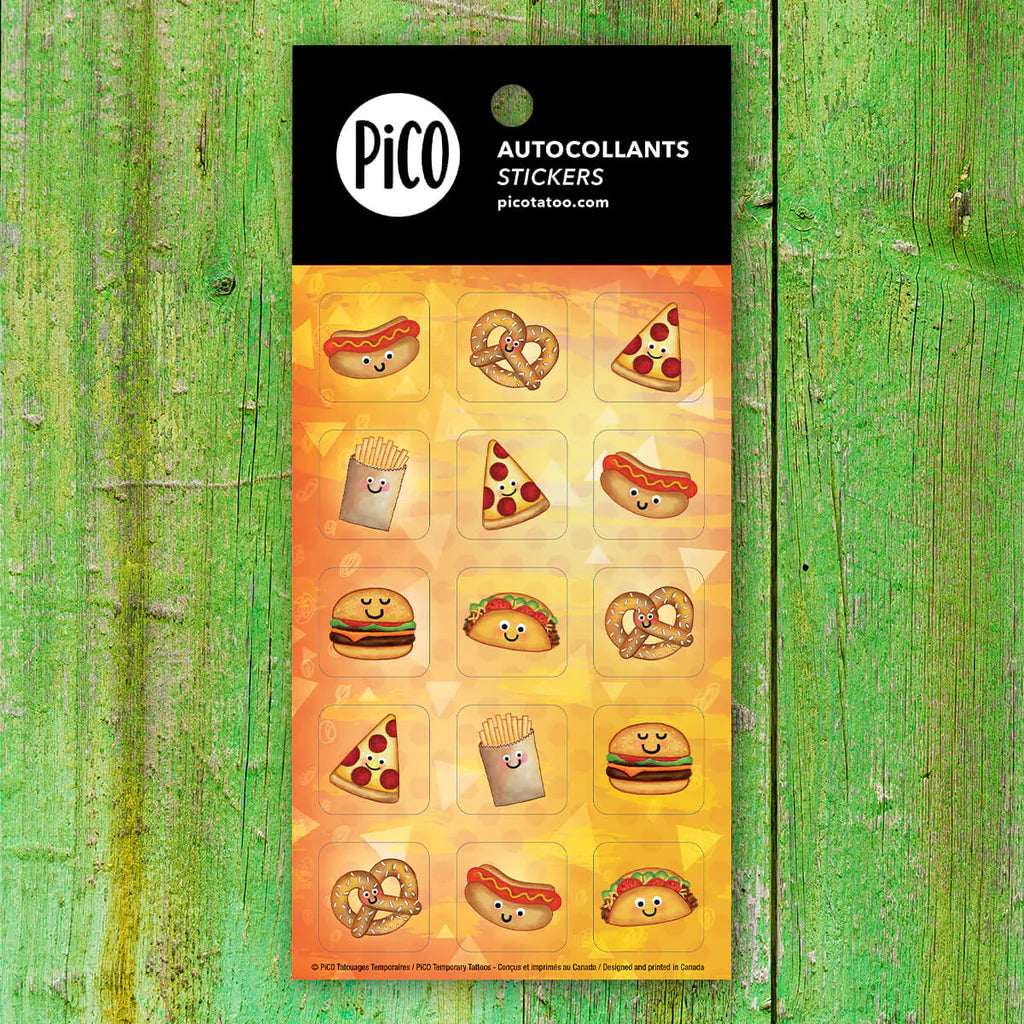 Pico Autocollants Éducation Pico Tatouages Temporaires Gâteries salées  