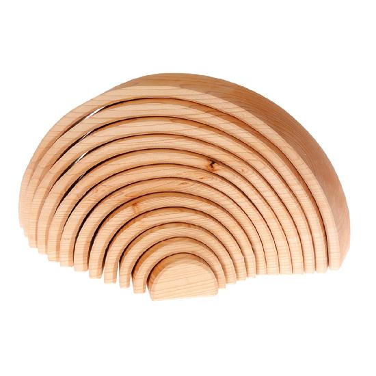 Grimm's Arc-en-ciel multicolore 12 morceaux Jouets Grimm's Spiel & Holz Design Naturel  