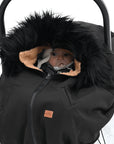 Gustine Housse et Poncho 3 en 1 pour le siège d'auto et porte-bébé En sortie Gustine baby carrier   