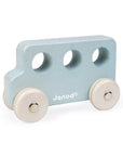 Janod Véhicule de bois Jouets Janod Autobus bleu poudre  