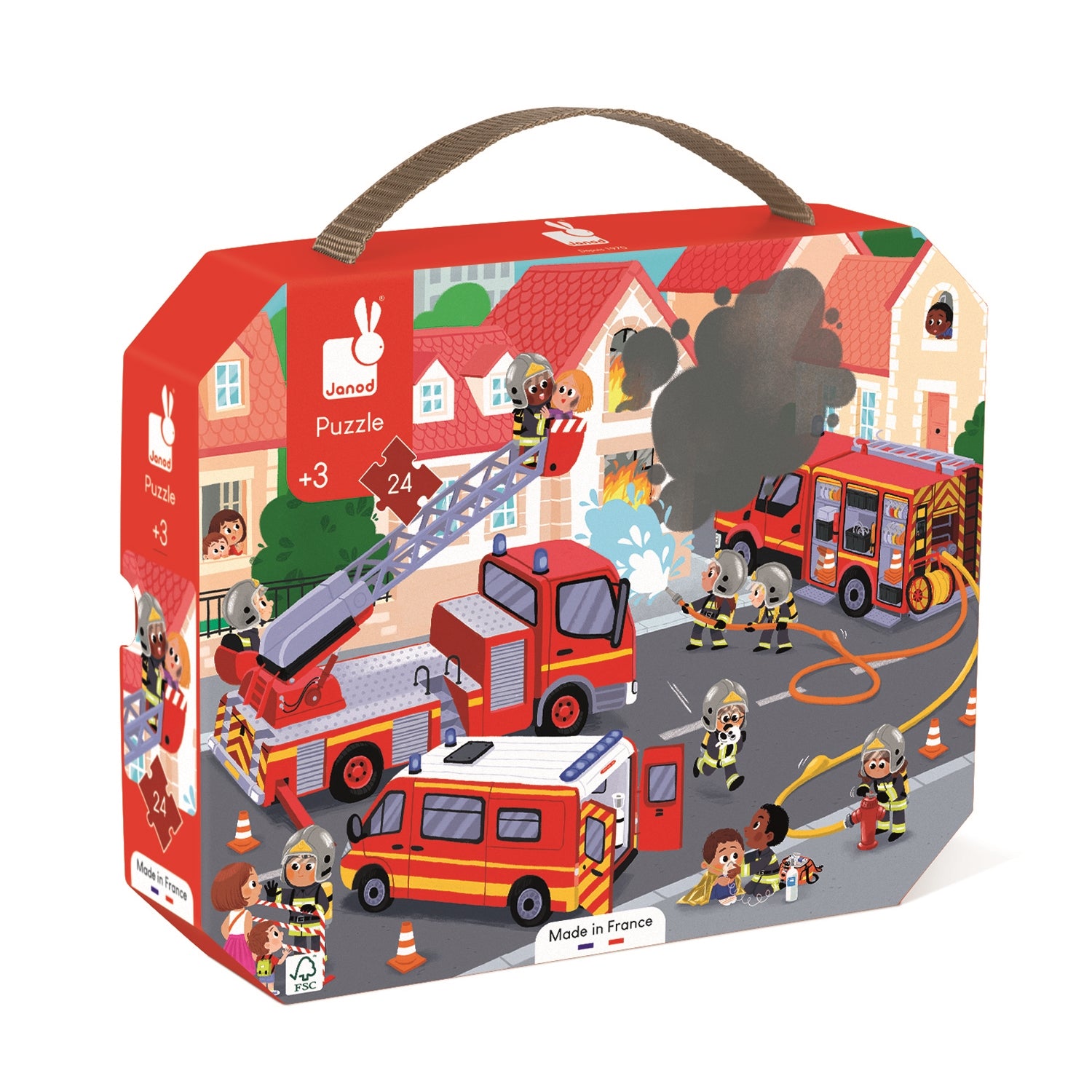 Janod Casse-tête Pompiers 24 pièces Jouets Janod   