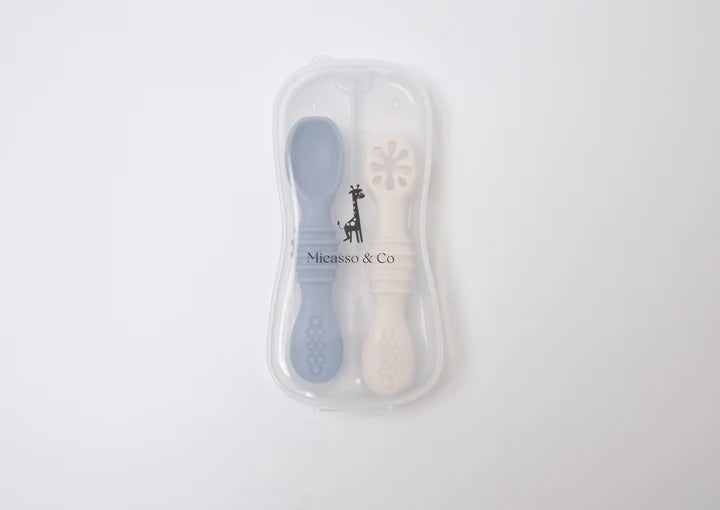 Micasso & Co Les cuillères d'apprentissage en silicone pour bébé Alimentation Micasso & Co   