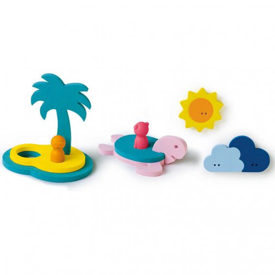 Quut Casse-tête de bain Jouets Quut Île aux trésors  
